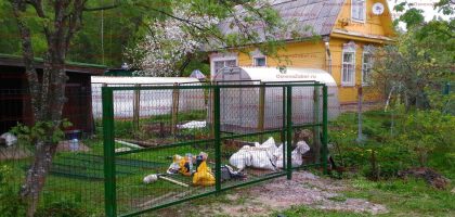 Забор из сетки Гиттер ворота и калитка