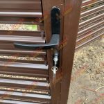 Забор горизонтальный металлический штакетник Гостилицы