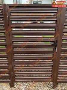 калитка для забора Забор горизонтальный металлический штакетник Гостилицы