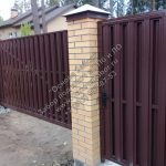 Воротная группа откатные ворота и калитка
