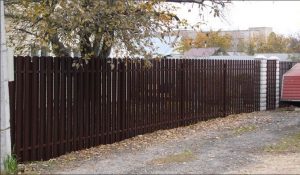 Забор из евроштакетника Малые Пороги
