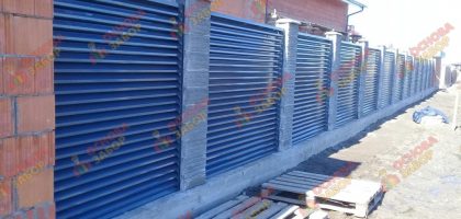 Забор жалюзи установка в Ленинградской области