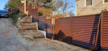 откатные ворота жалюзи 4 м