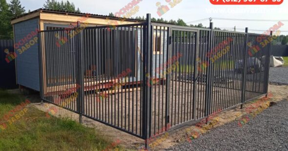 Металлический вольер  фото  OsnovaZaborru
