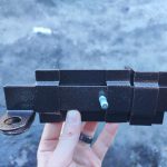 задвижка для калитки с проушинами