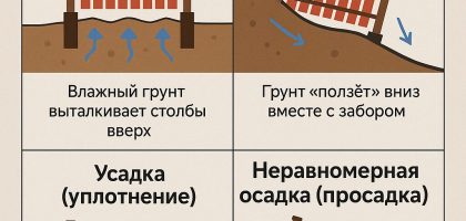 Как особенности глинистого грунта в Санкт-Петербурге влияют на заборы — и что с этим делать?