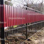Комбинированный забор из профнастила фото фото  OsnovaZaborru