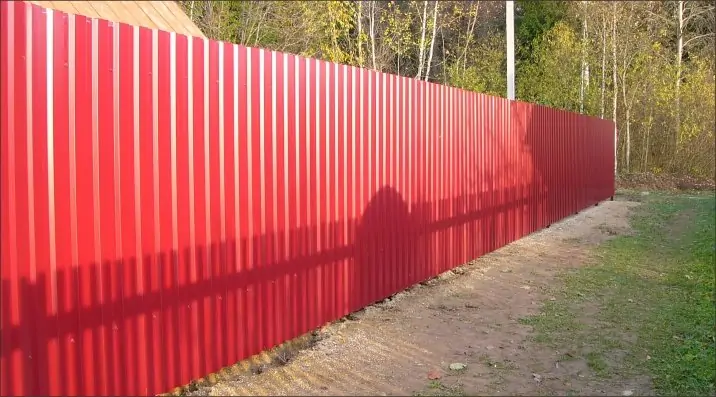 Забор из профнастила Песочный фото  OsnovaZaborru