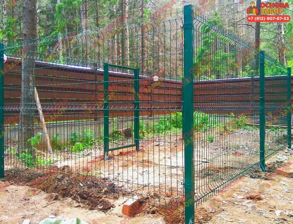 вольер для собаки из сетки гиттер фото  OsnovaZaborru