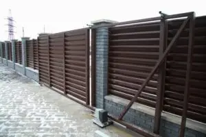 Ворота откатные жалюзи 3,5 м