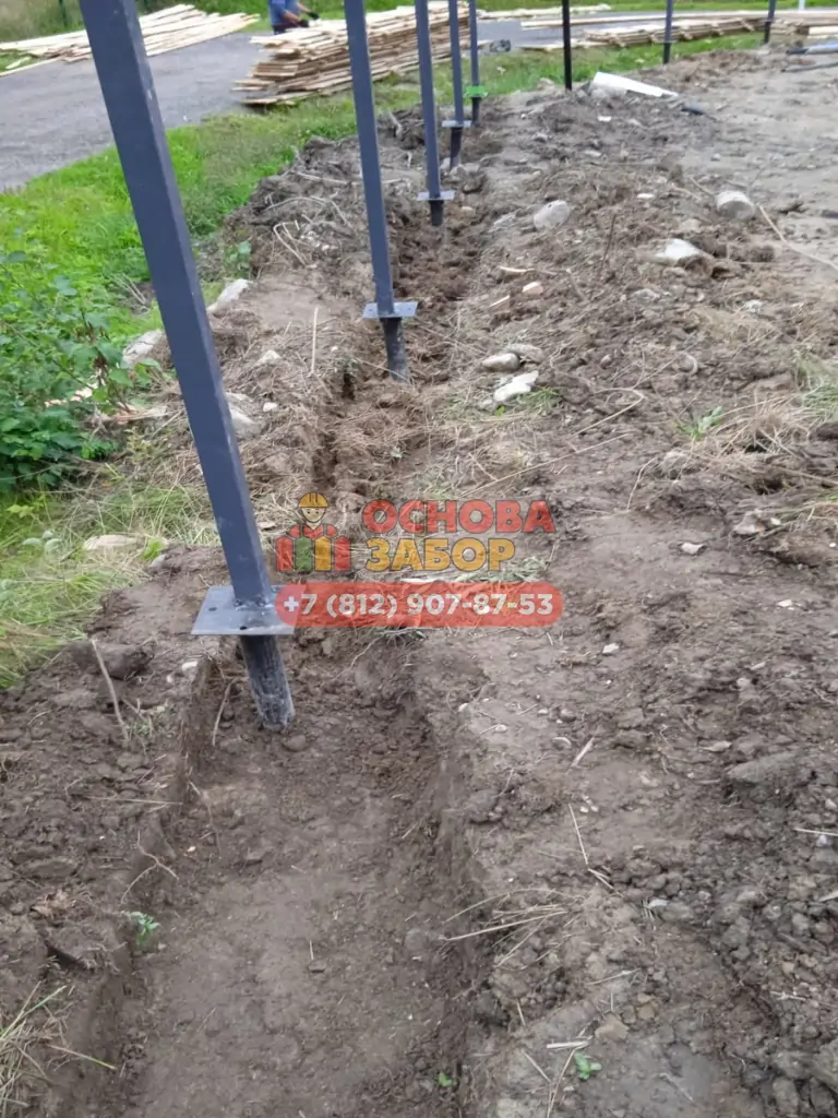 сваи забор жалюзи фото  OsnovaZaborru