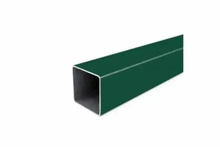 Столб для забора 60х60/2мм, h=3м порошковое покрытие, цвет зеленый RAl 6005