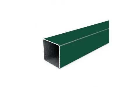 Столб для калитки, ППК-80х80/2мм, h=2м, цвет 6005 зеленый мох