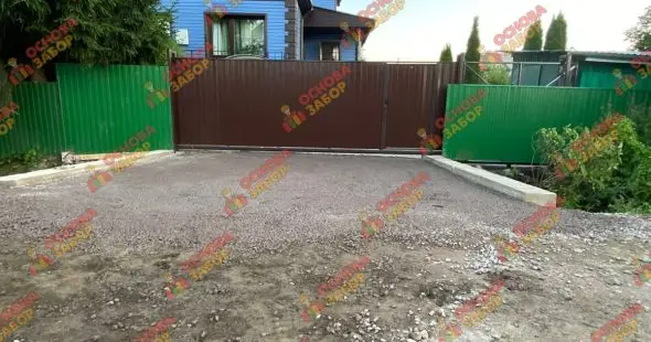 Обустройство въезда через канаву Новосаратовка  фото  OsnovaZaborru